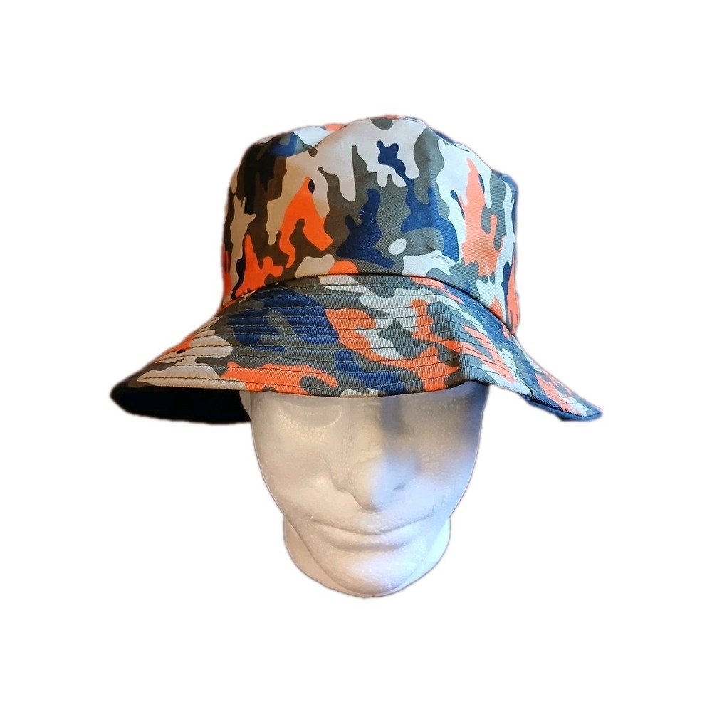 Camo/Black Reversible Bucket Hat Men's One Size Fits Most #1628